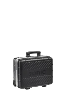 Empty suitcase with wheels