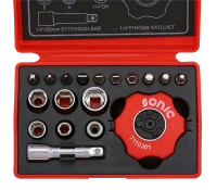 Handratschensatz 1/4" 19-tlg.