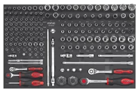 Kombinationssatz 1/4" und 3/8" SFS-M 163-tlg.