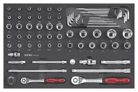 Kombinationssatz 3/8" und 1/2" SFS-M 71-tlg.