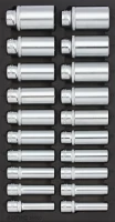 Langnusssatz 1/2" SFS-S 20-tlg.
