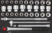 Nusssatz 3/4" SFS-M metrisch und SAE 32-tlg.