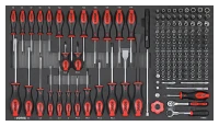 Schraubendreher- und 1/4" Bitsatz SFS-L 146-tlg.