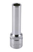 Stecknuss 1/2" lang 12-kant 1/2" SAE